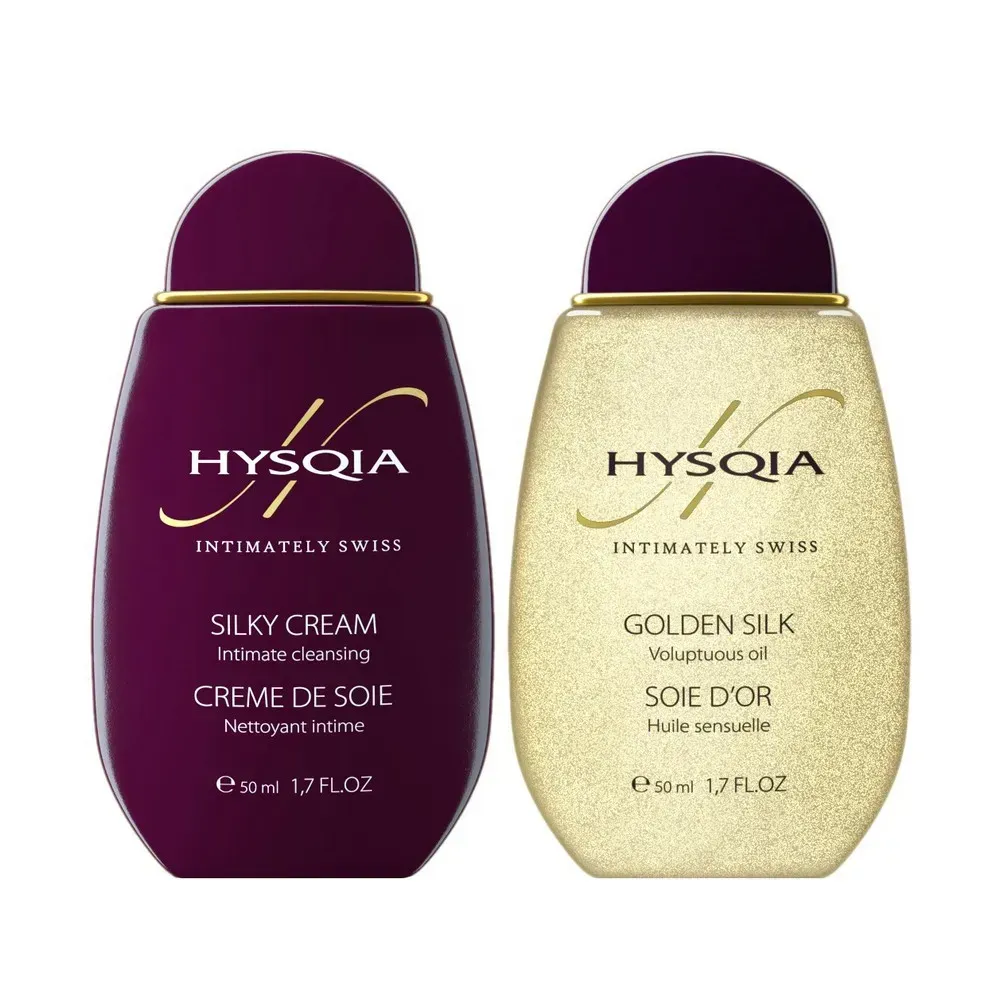 Hysqia Set Crème & Soie d'Or — набір для інтимного та тілесного догляду 50+50 мл