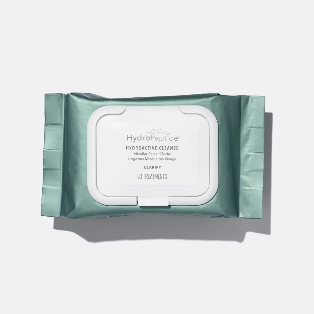HydroPeptide HydroActive Cleanse Packet — очищувальні серветки для обличчя 30 шт