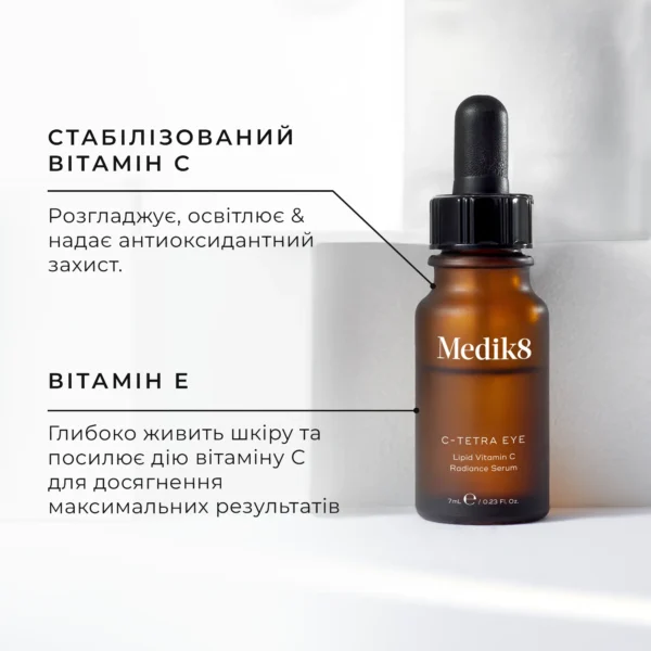 Medik8 C-Tetra Eye — денна сироватка з вітаміном С для шкіри навколо очей 7 мл