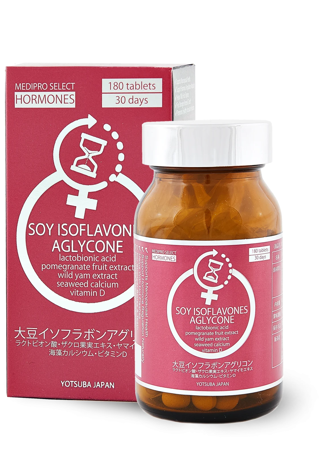 Youtsuba Soy Isoflavones Aglycone — гормональний баланс 180 таблеток