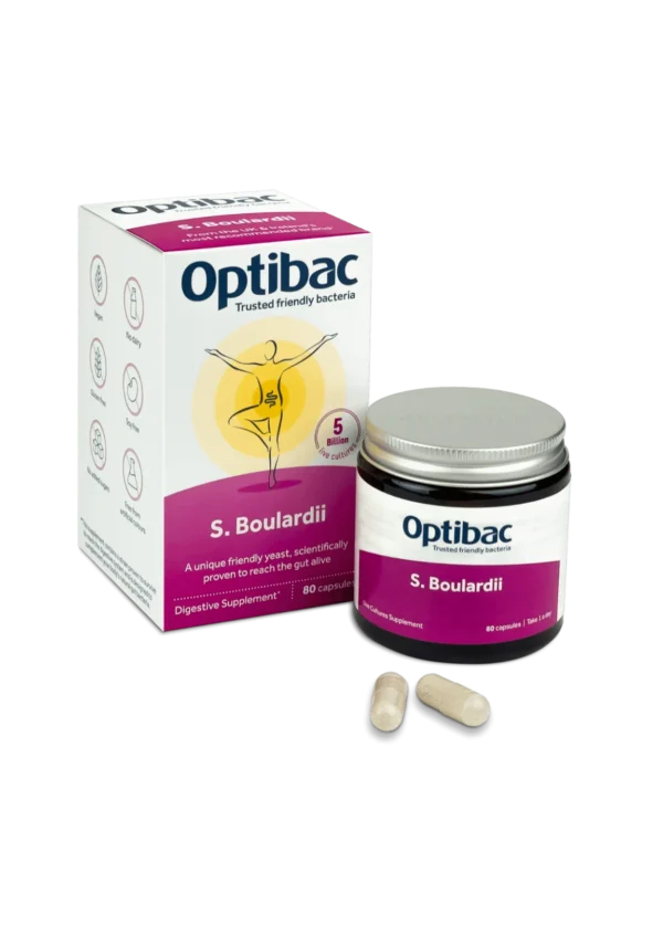 Optibac Saccharomyces Boulardii — пробіотичні дріжджі Буларді - 40 капсул