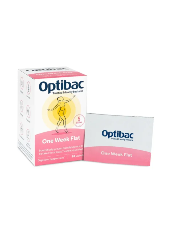 Optibac One Week Flat — пробіотик з пребіотиком при вздутті - 7 саше