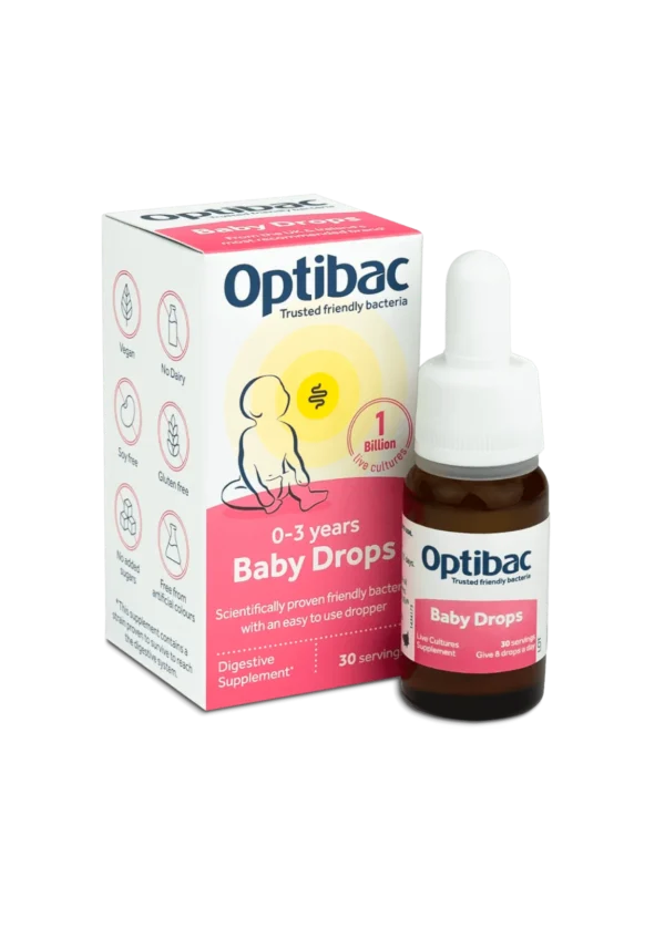 Optibac Baby Drops — пробіотичні краплі для дітей від народження 30 доз