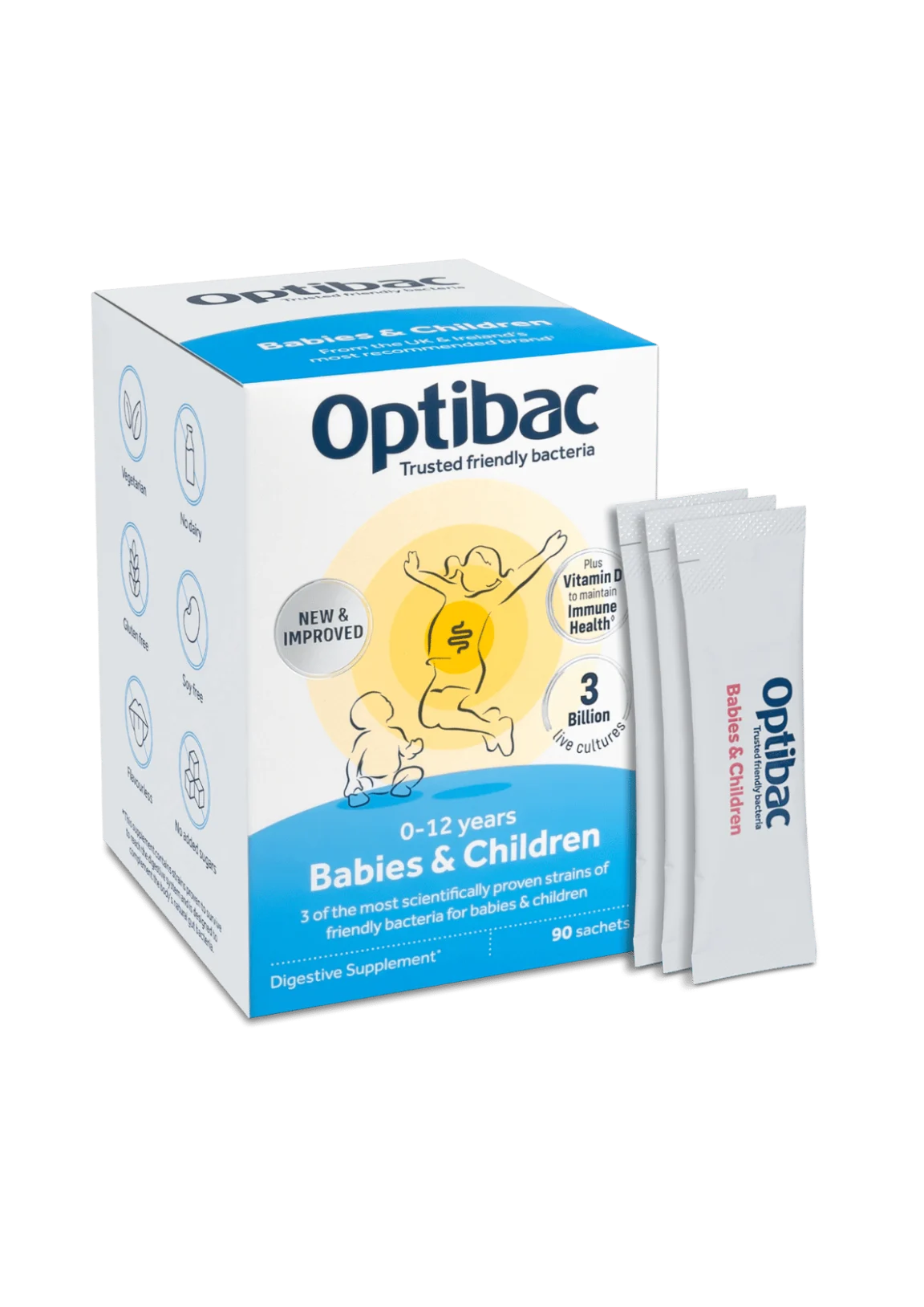 Optibac Babies & Children — пробіотик з пребіотиком та вітаміном D для дітей