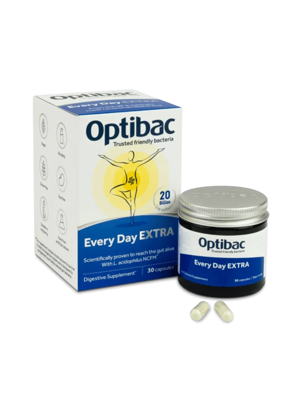 Optibac Every Day Extra — пробіотик підвищеної активності для щоденного використання - 30 капсул