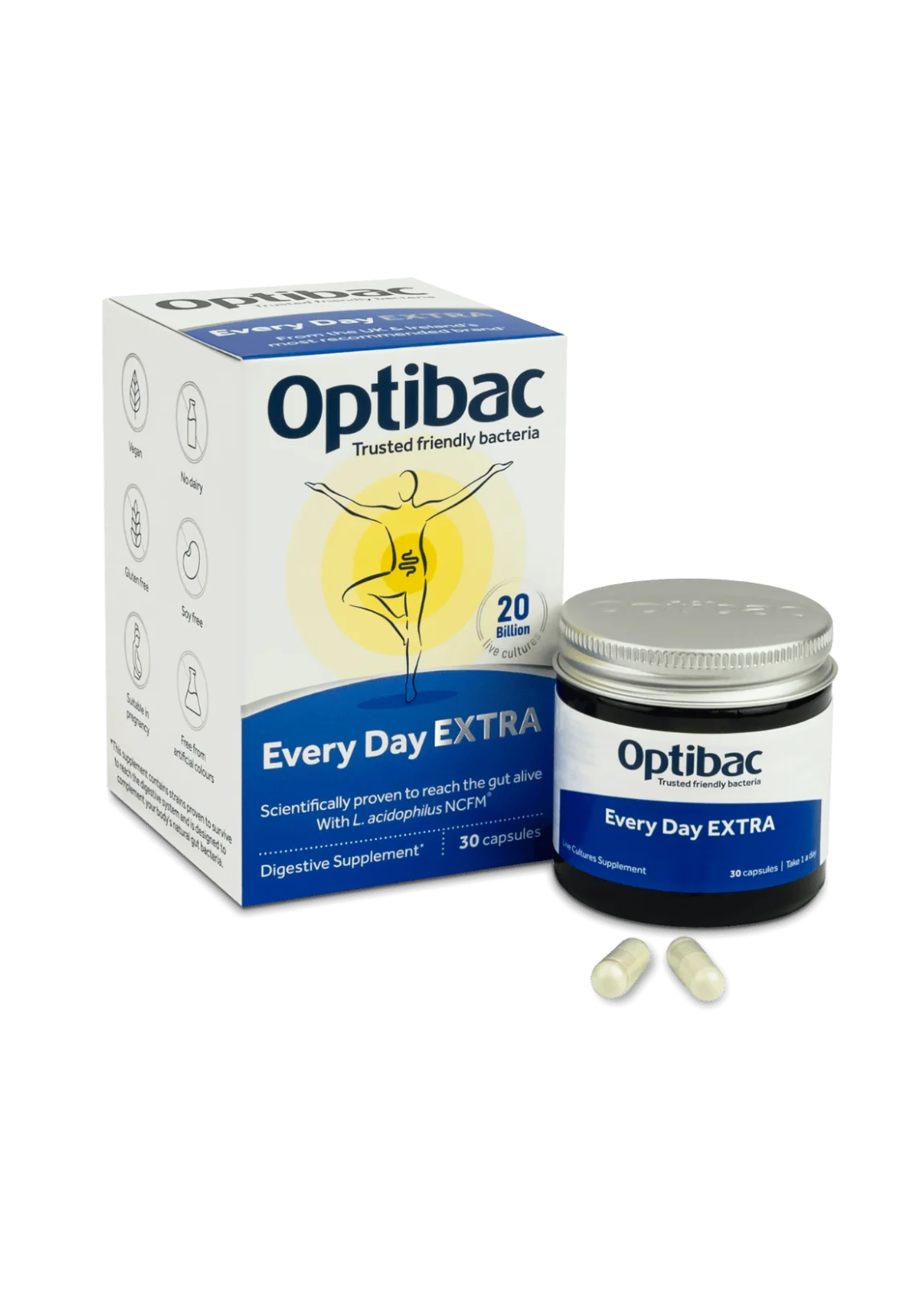 Optibac Every Day Extra — пробіотик підвищеної активності для щоденного використання - 30 капсул