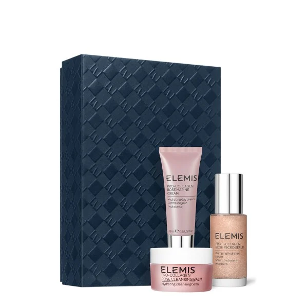 Elemis Pro-Collagen Rose Plumping Routine — набір тріо з трояндою
