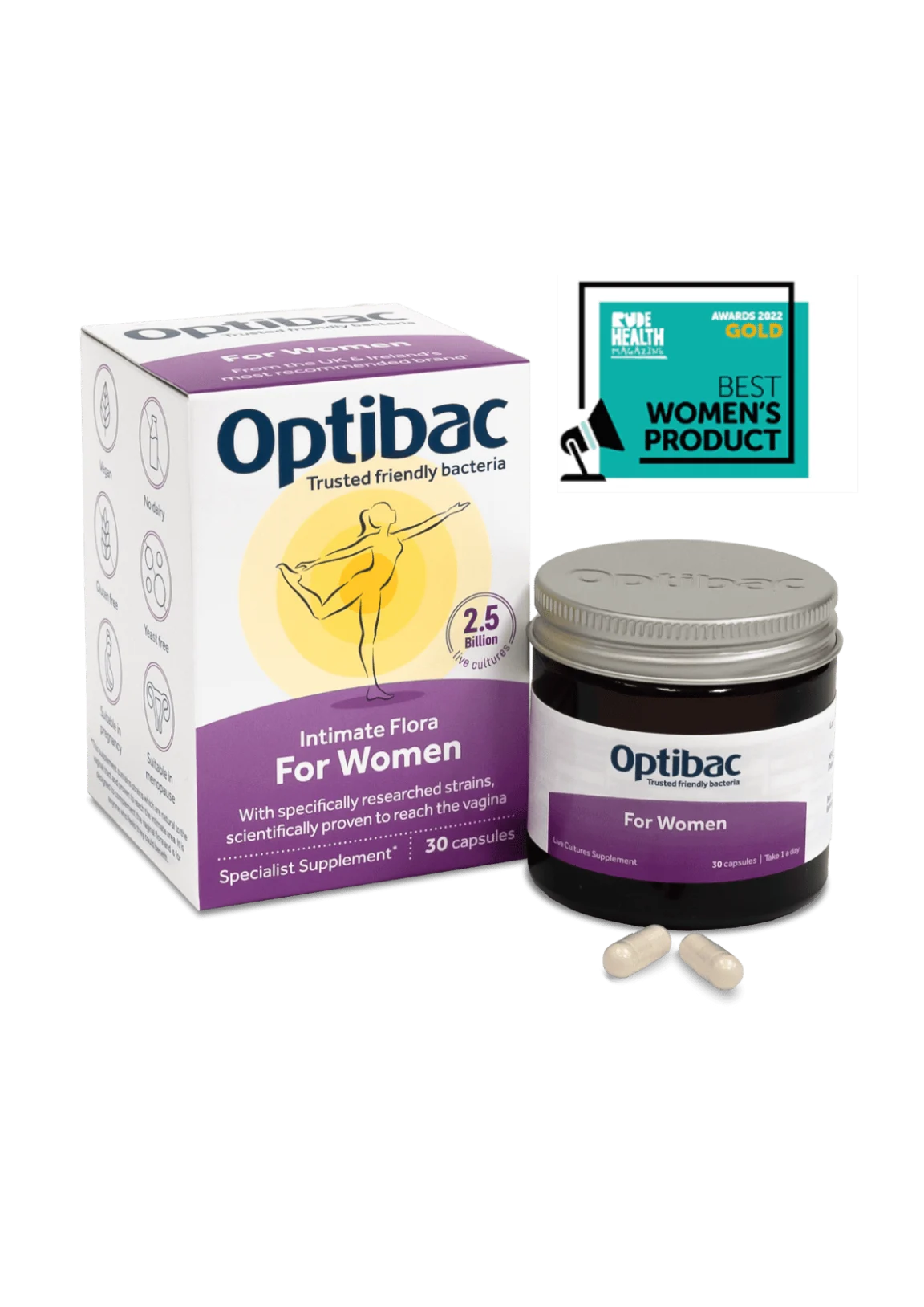 Optibac For Women — пробіотик для жінок - 30 капсул