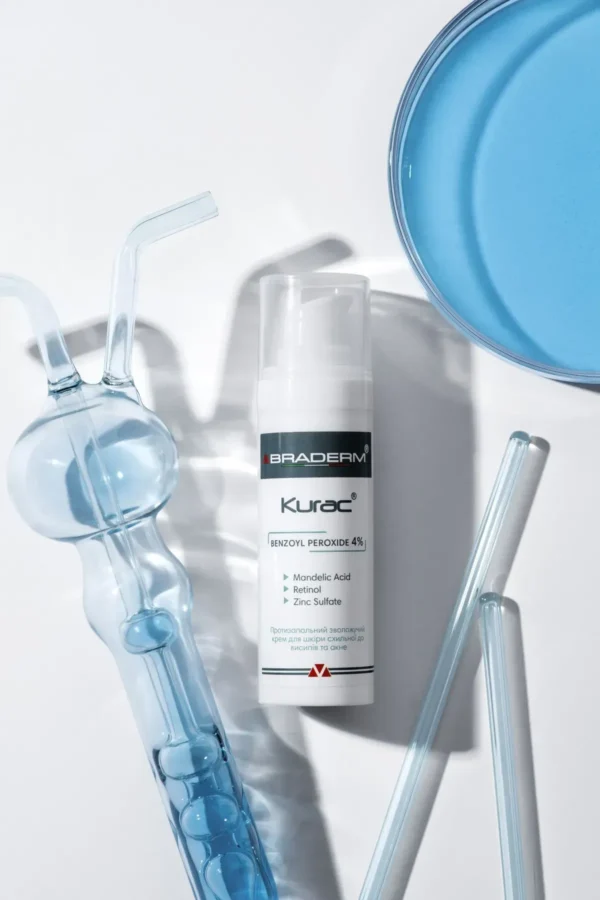 Braderm Kurac Cream — активний протизапальний крем з бензоїл пероксидом 4% 30 мл
