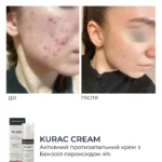 Braderm Kurac Cream — активний протизапальний крем з бензоїл пероксидом 4% 30 мл