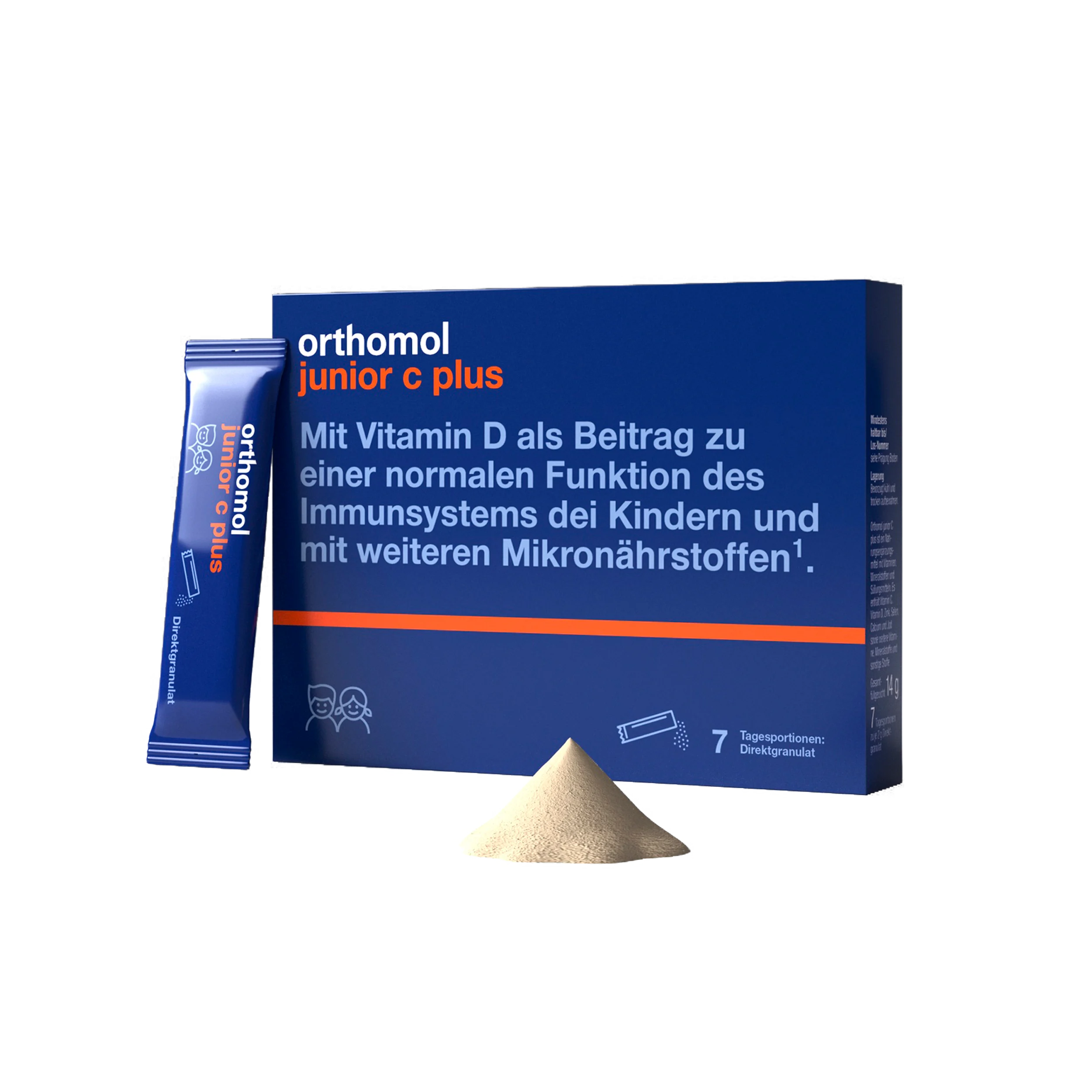 Orthomol Junior C Plus — гранули зі смаком малини та лайму
