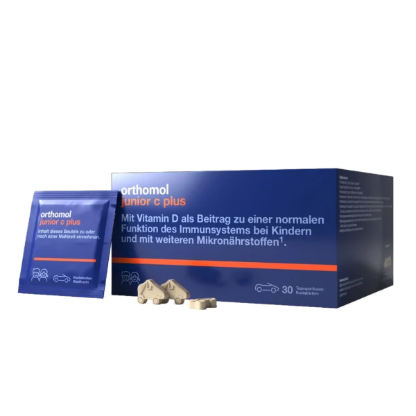 Orthomol Junior C Plus — жувальні машинки мандарин-апельсин 30 порцій