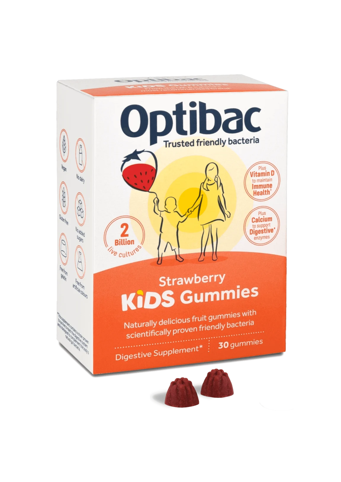 Optibac Kids Gummies — дитячі желейки з пробіотиками 30 порцій
