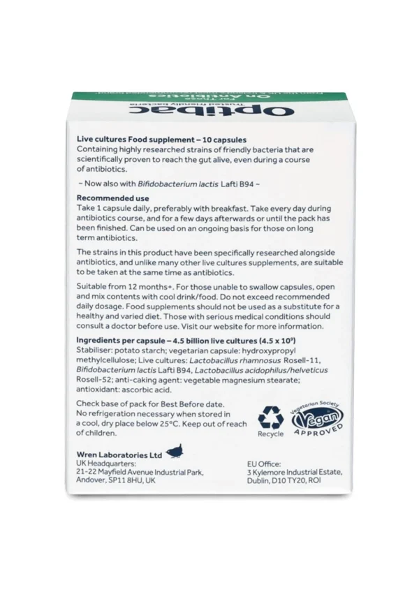 Optibac For Those On Antibiotics — пробіотик для тих хто приймає антибіотики 10 капсул