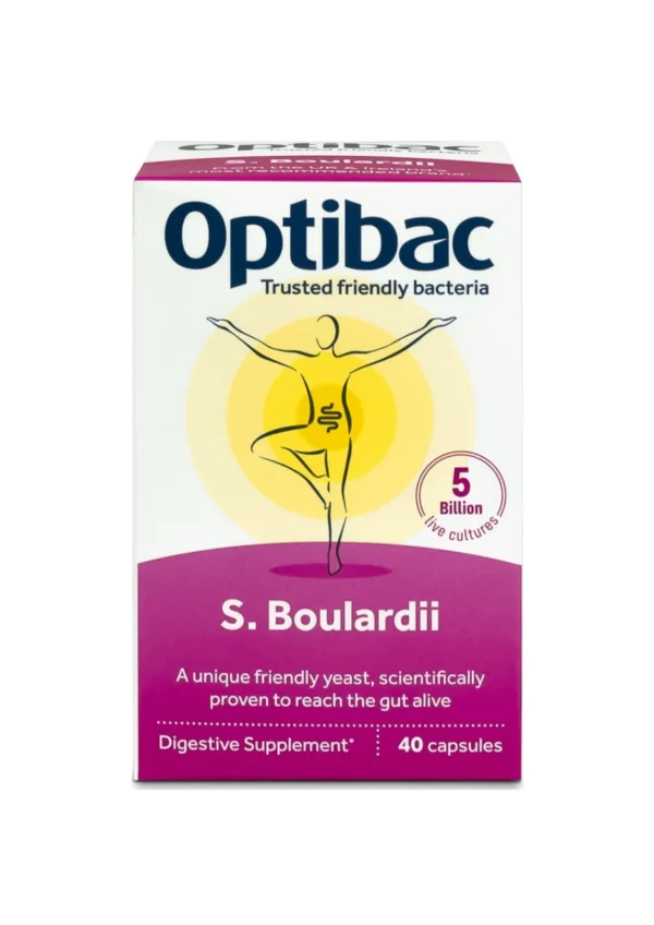 Optibac Saccharomyces Boulardii — пробіотичні дріжджі Буларді - 40 капсул