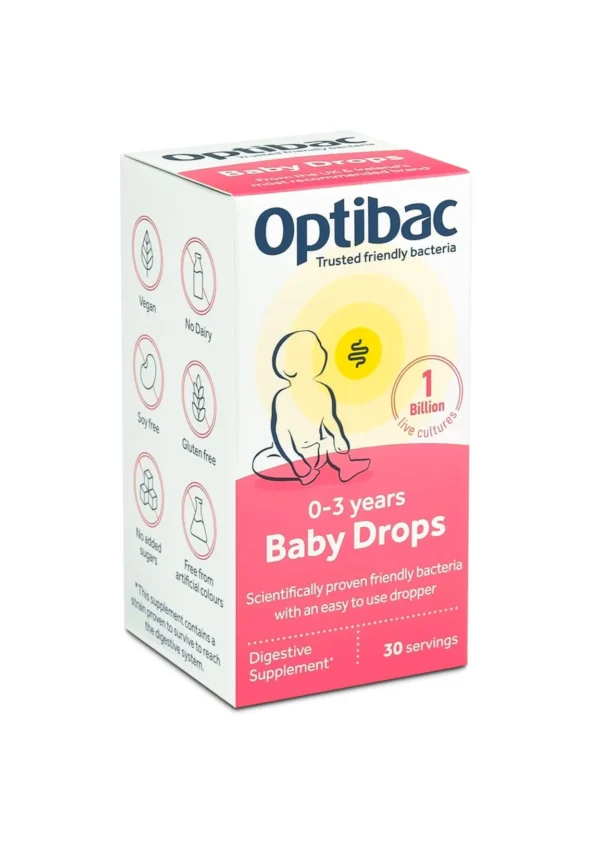 Optibac Baby Drops — пробіотичні краплі для дітей від народження 30 доз