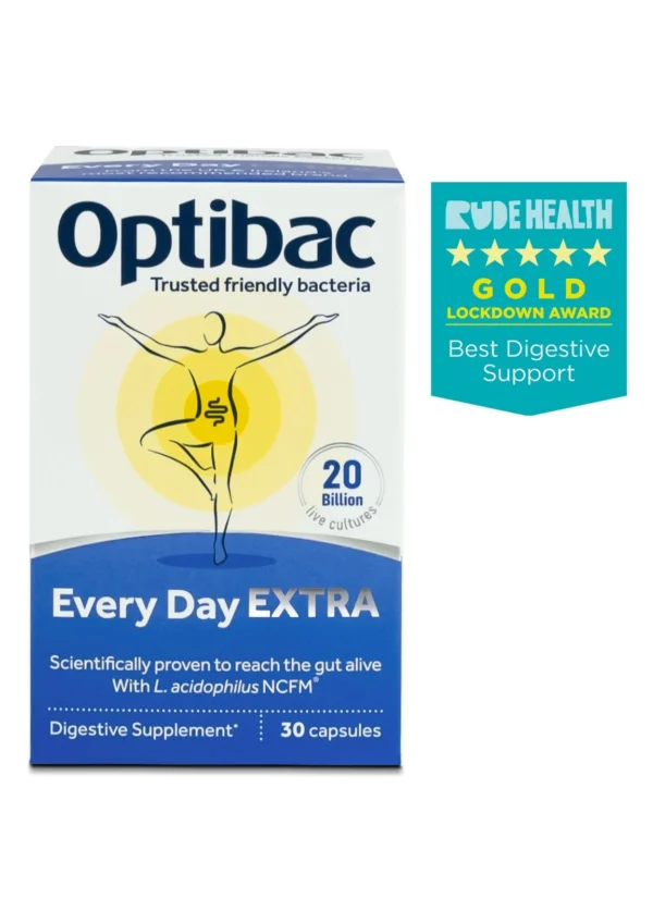 Optibac Every Day Extra — пробіотик підвищеної активності для щоденного використання - 30 капсул