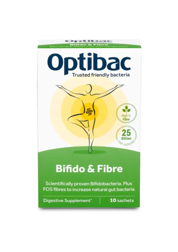 Optibac Bifido & Fibre — пробіотик біфідо з пребіотиком - 10 саше