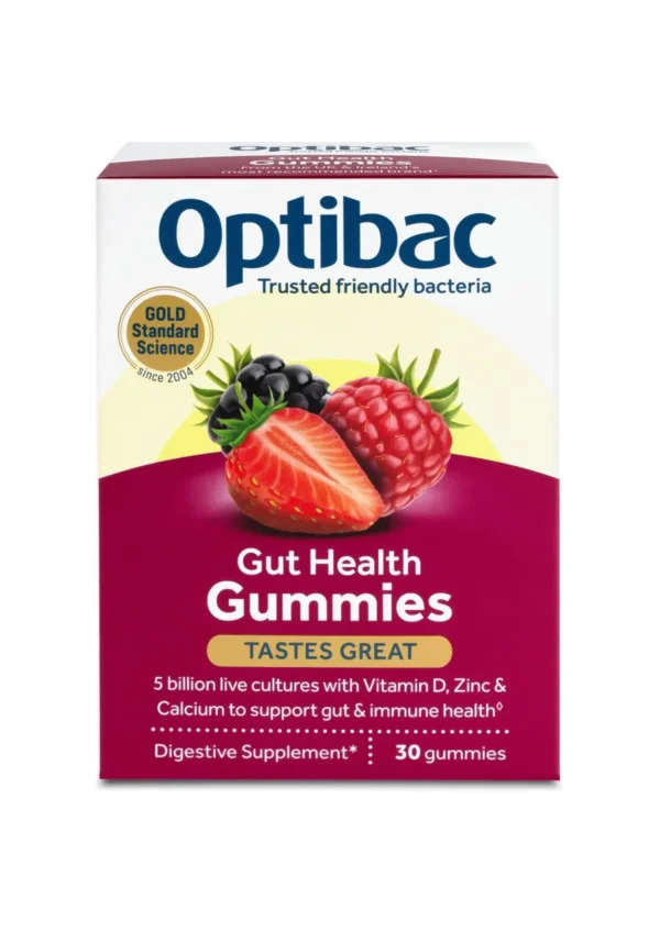 Optibac Gut Health Gummies — жилейки для здорового кишківника 30 порцій