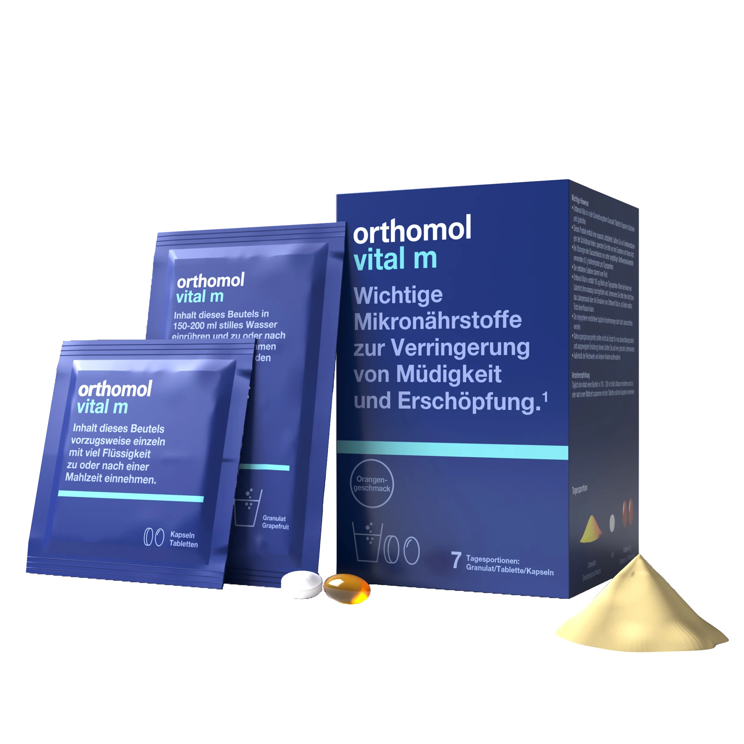 Orthomol Vital M — комплекс для чоловіків гранули цитрус - 7 днів