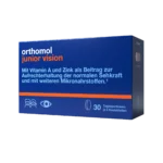 Orthomol Junior Vision — жувальні таблетки чорниця-персик 30 таблеток