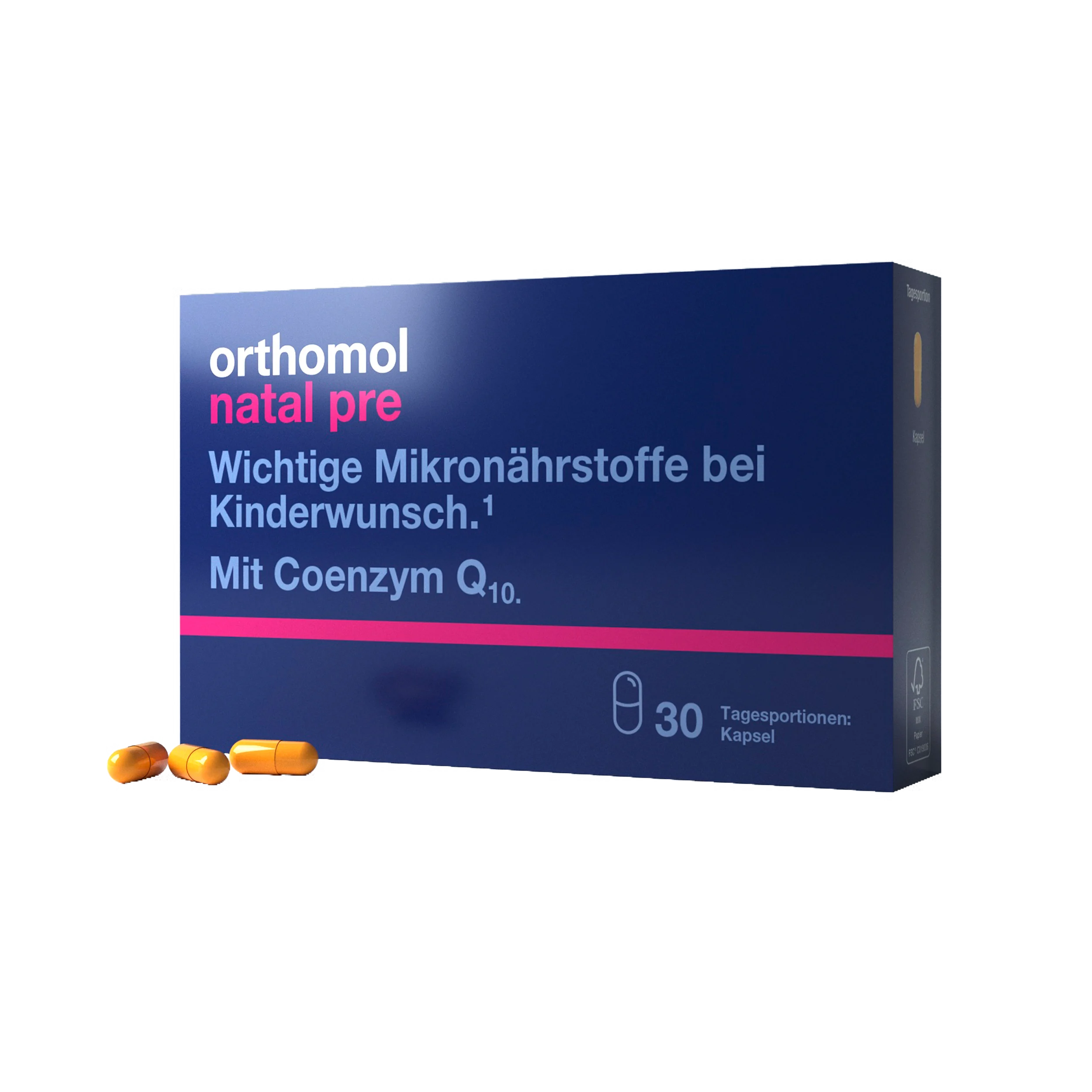 Orthomol Natal Pre — полівітамінний комплекс для вагітних - 30 днів