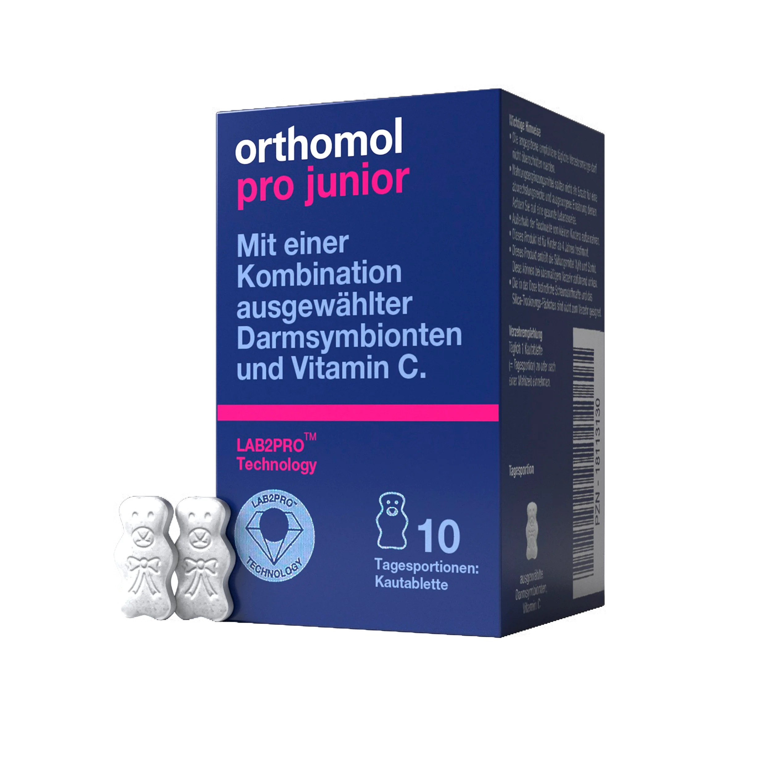 Orthomol Pro Junior — жувальні таблетки для дітей - 10 днів