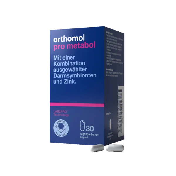 Orthomol Pro Metabol — комплекс для підтримки кишечника 30 капсул