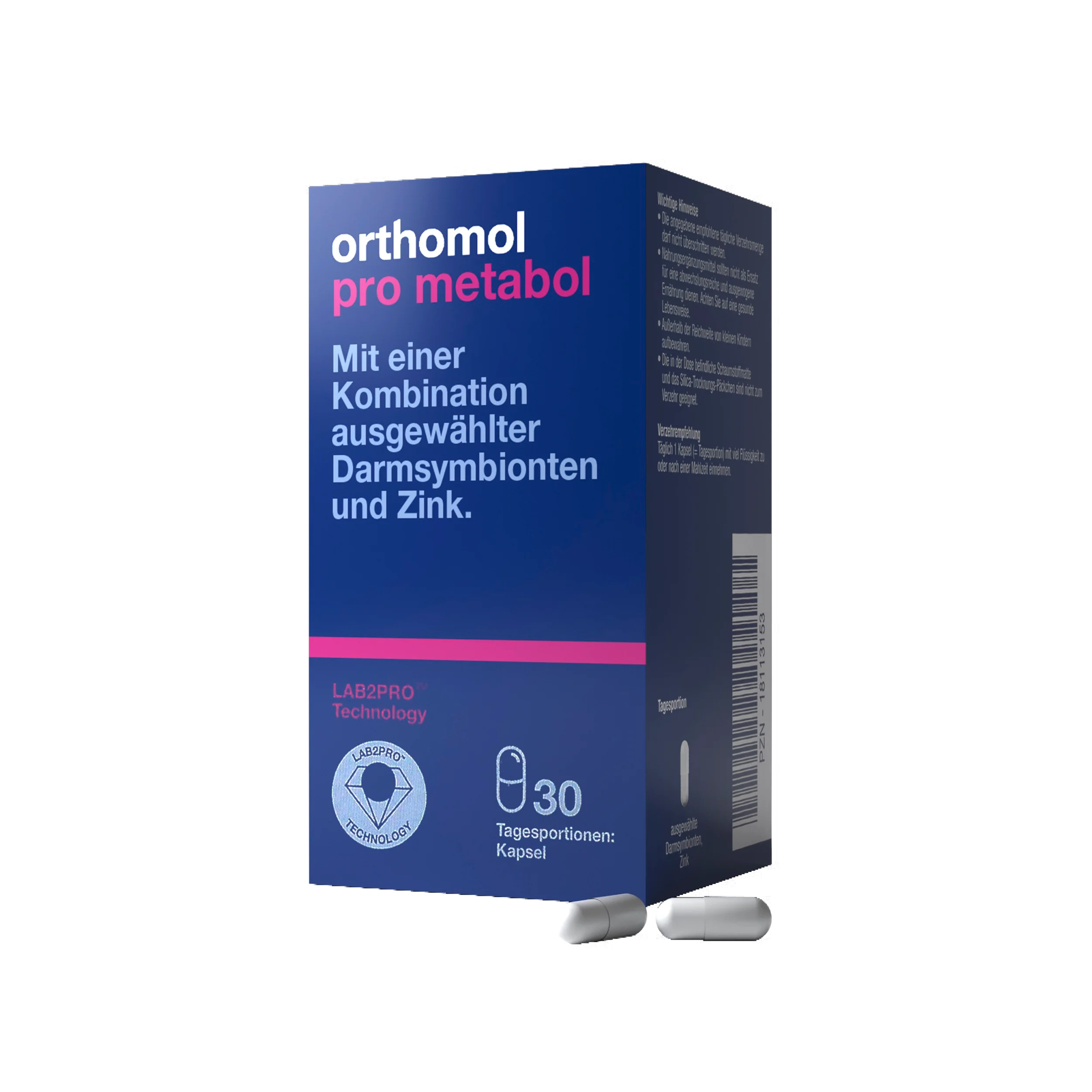 Orthomol Pro Metabol — комплекс для підтримки кишечника 30 капсул