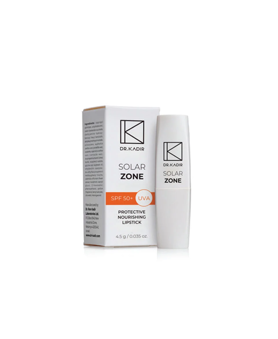 Dr. Kadir Solar Zone Protective Nourishing Lipstick SPF 50+ — сонцезахисна зволожуюча помада spf 50+ 4,5 г