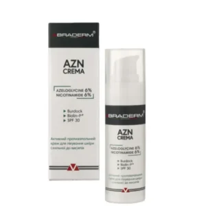Braderm AZN Cream SPF 30 — сонцезахисний крем з протизапальним ефектом 30 мл
