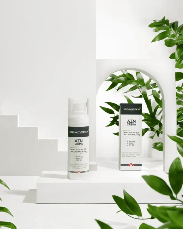 Braderm AZN Cream SPF 30 — сонцезахисний крем з протизапальним ефектом 30 мл