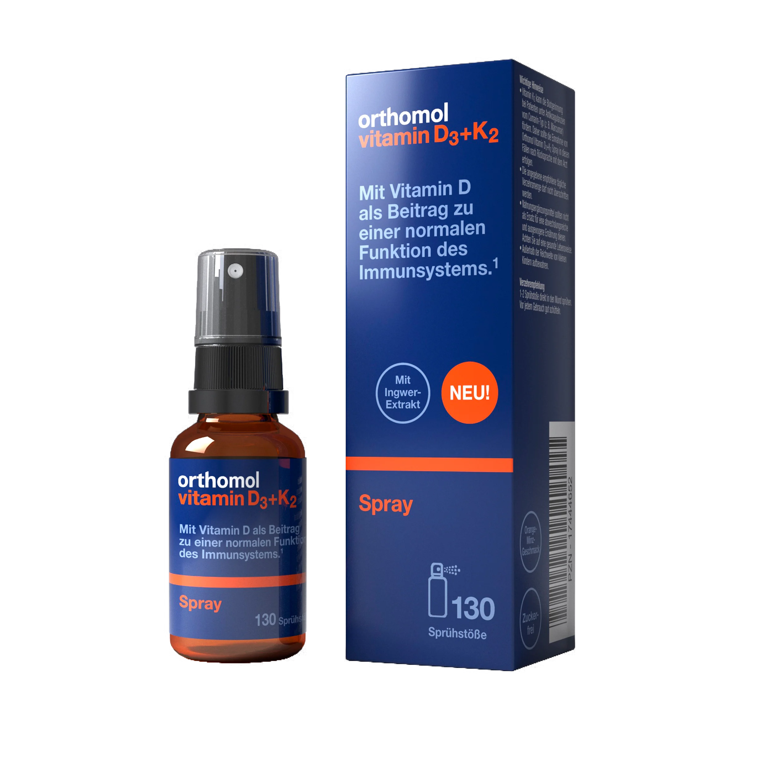 Orthomol Vitamin D3+K2 Spray — полівітамінний комплекс спрей 20 мл
