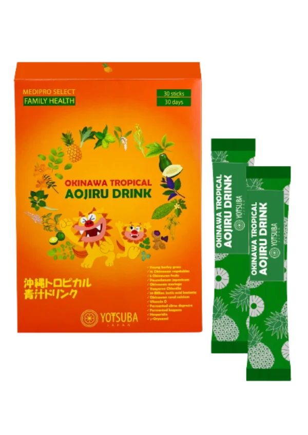 Youtsuba Okinawa Tropical Aojiru Drink — комплекс 30 стіків
