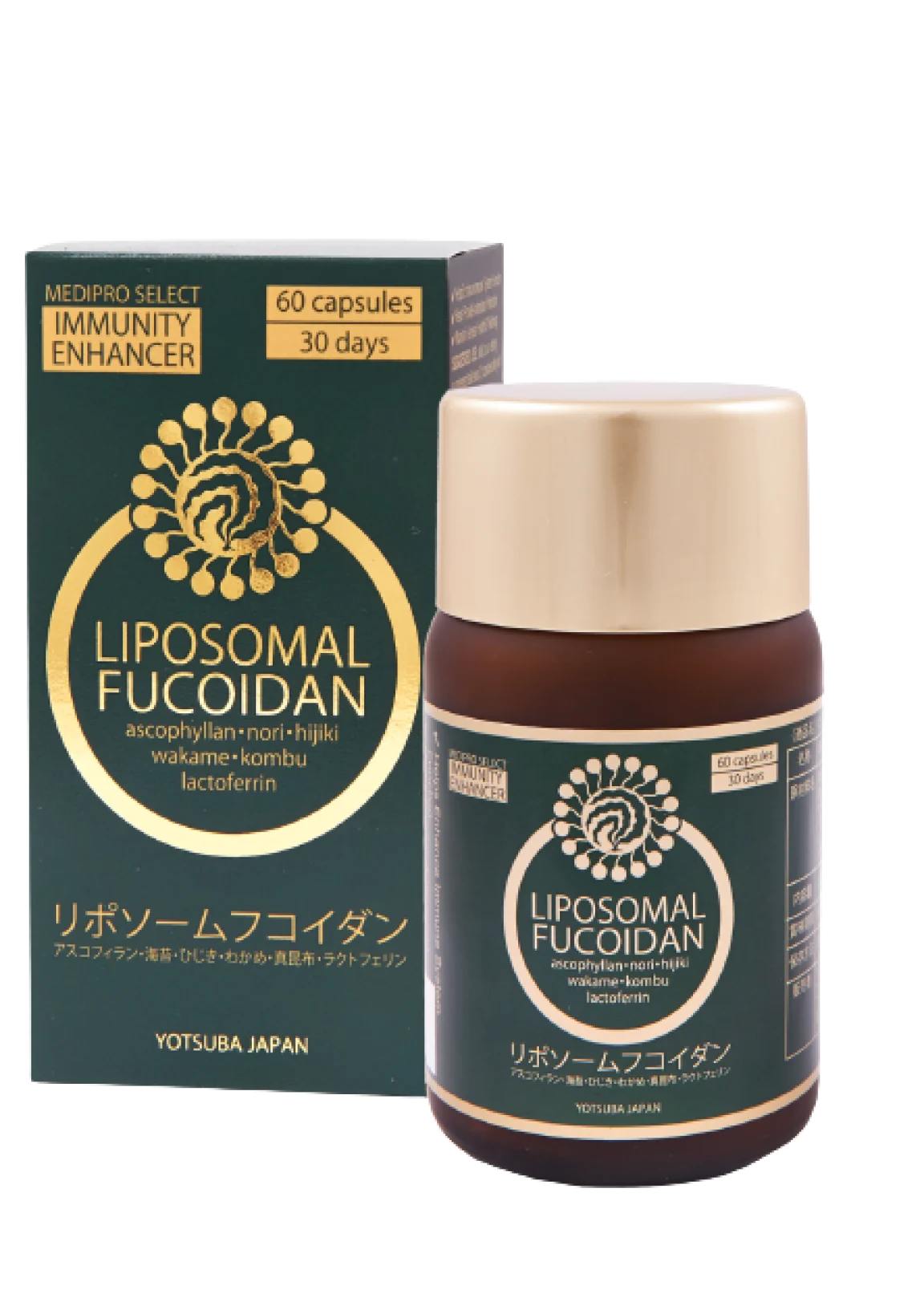 Youtsuba Liposomal Fucoidan — посилення імунітету 60 капсул